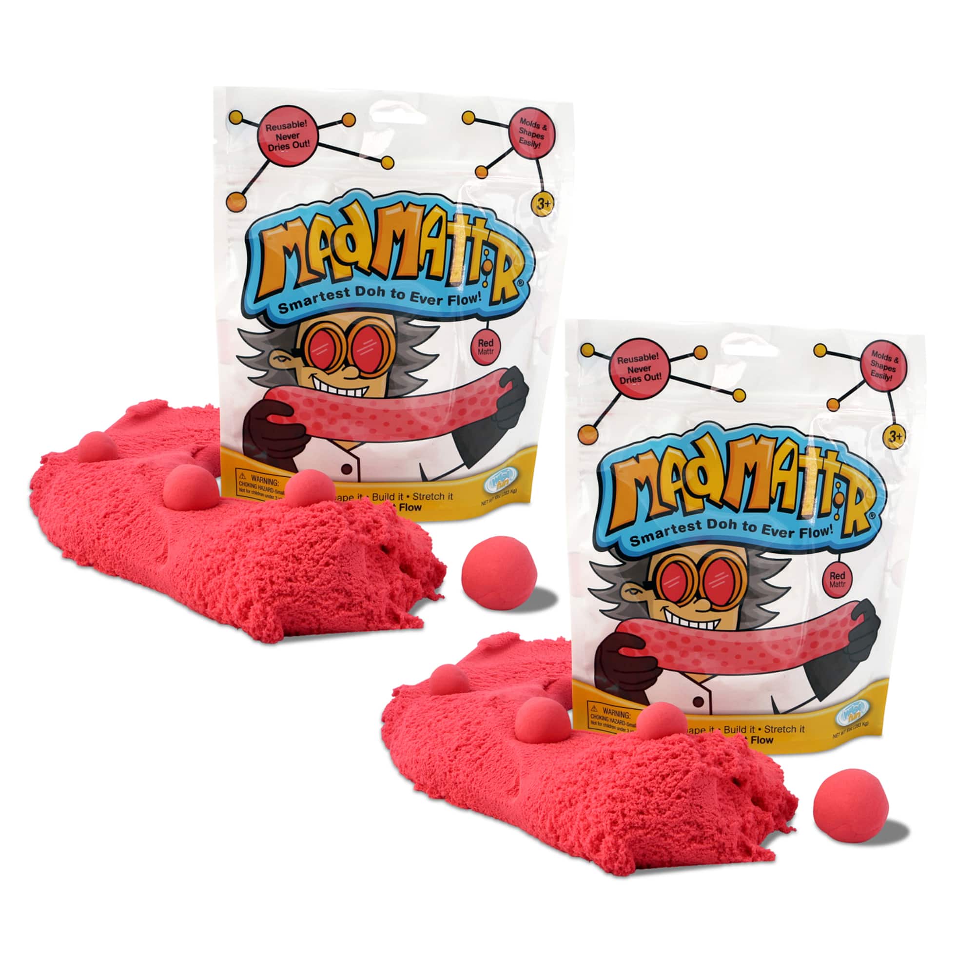 Relevant Play Mad Mattr® 10oz. Red Modeling Compound, 2ct.